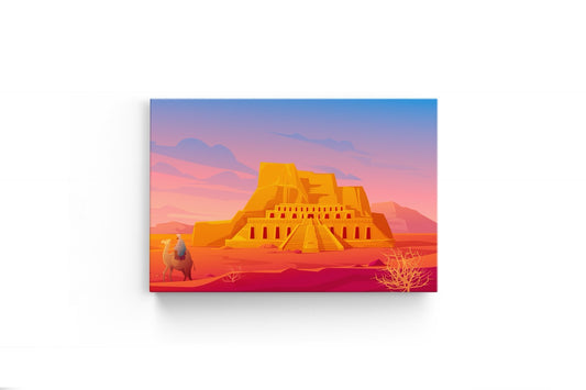 Tablou Canvas Temple From Desert