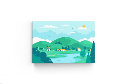 Tablou Canvas Digital Vilage