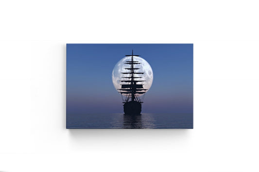 Tablou Canvas Velierul Și Luna II