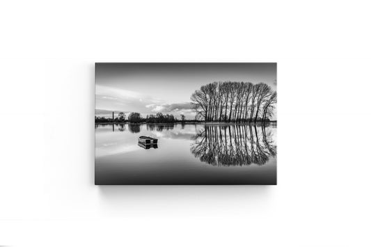 Tablou Canvas Black & White Boat II