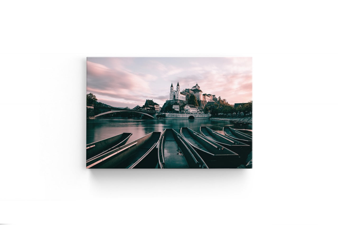 Tablou Canvas Castel Boat