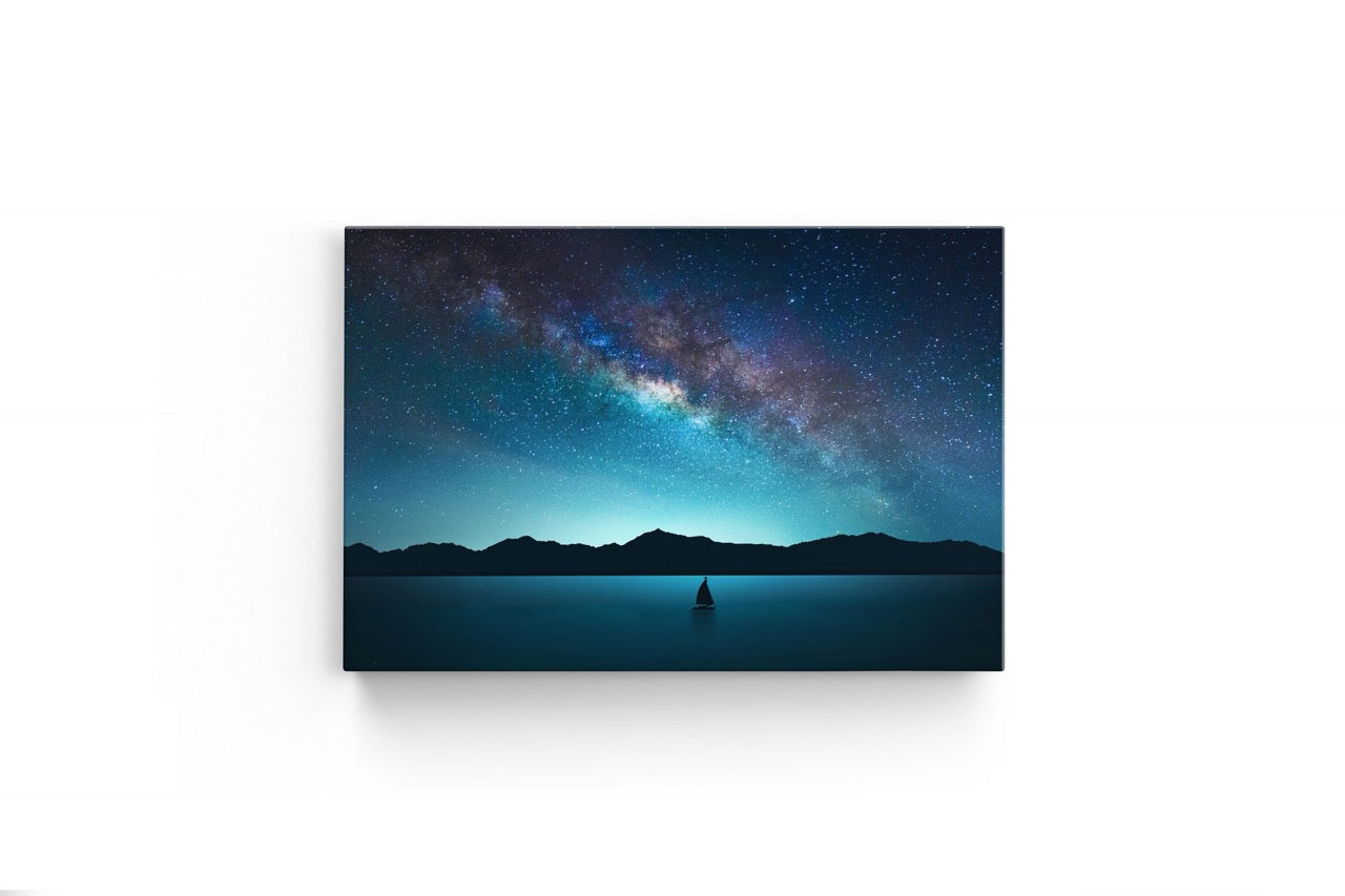 Tablou Canvas Boat Under Stars
