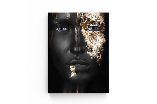 Tablou Canvas Gold Face