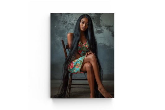 Tablou Canvas Beautiful Women With Long Hair