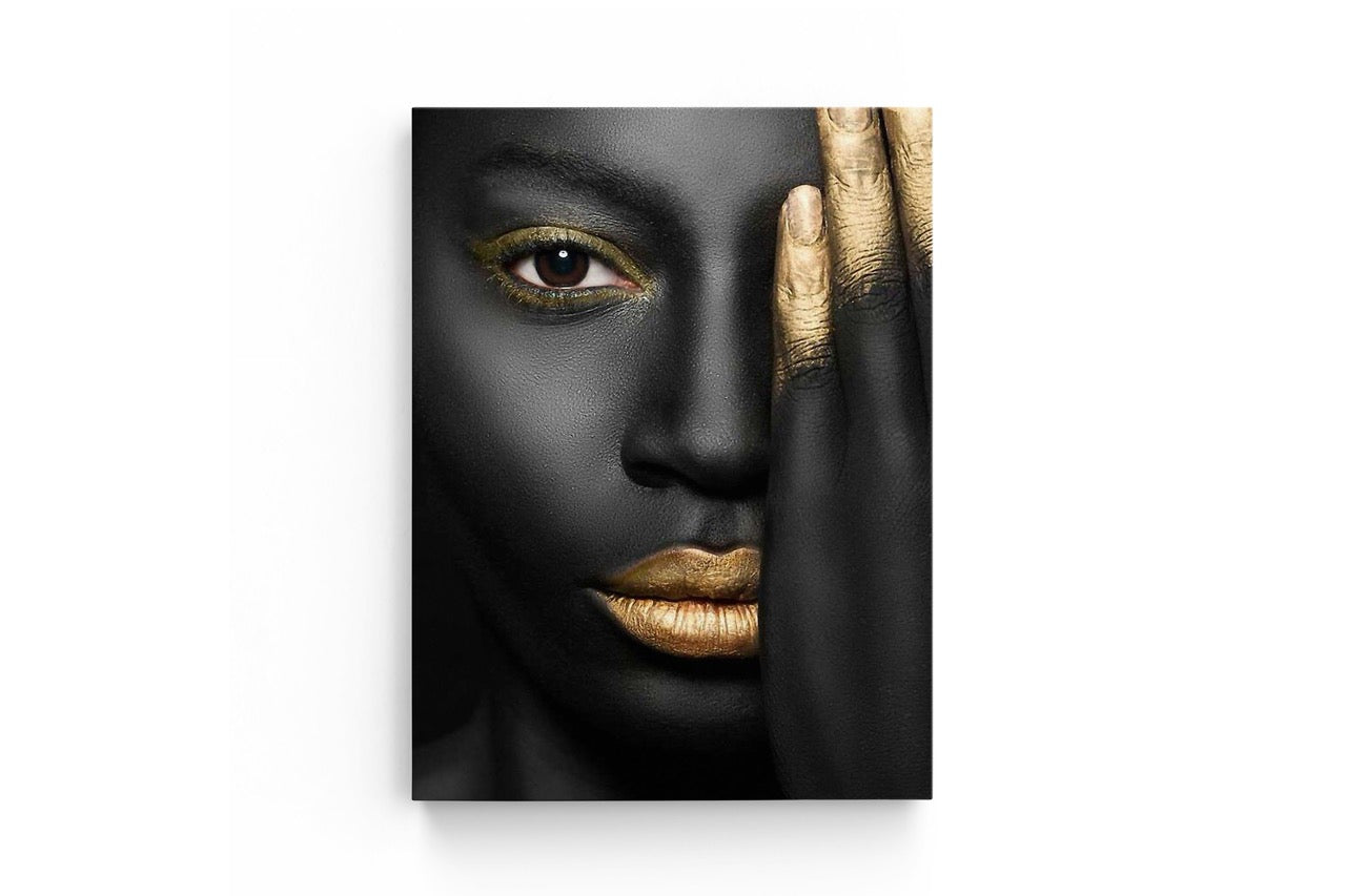Tablou Canvas Buze Gold