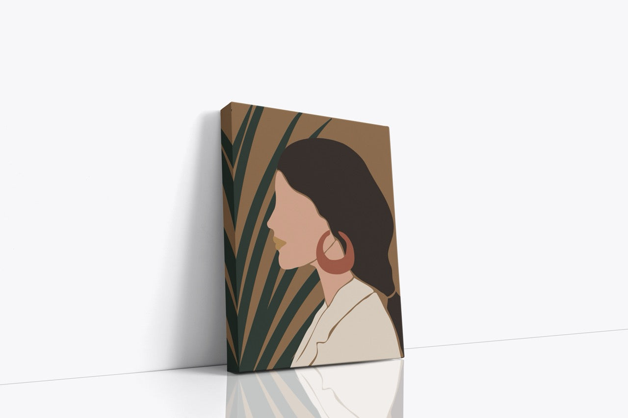 Tablou Canvas Profilul Femeii