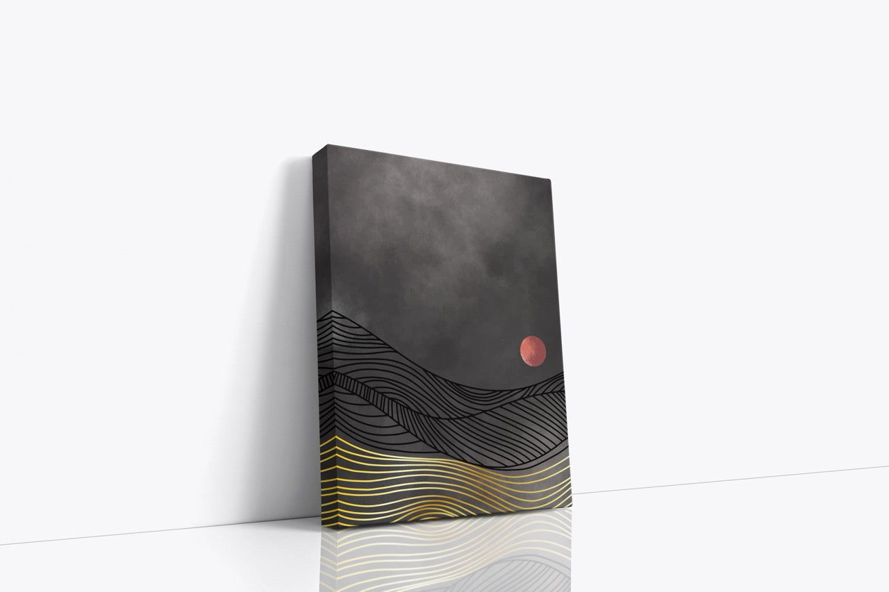 Tablou Canvas Peisaj Nocturn Minimal