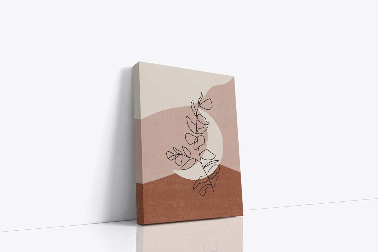 Tablou Canvas Semiluna & Floare