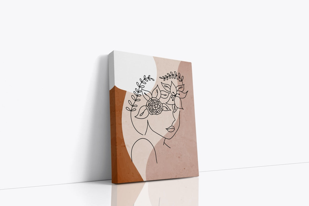 Tablou Canvas Femeia Minimalista
