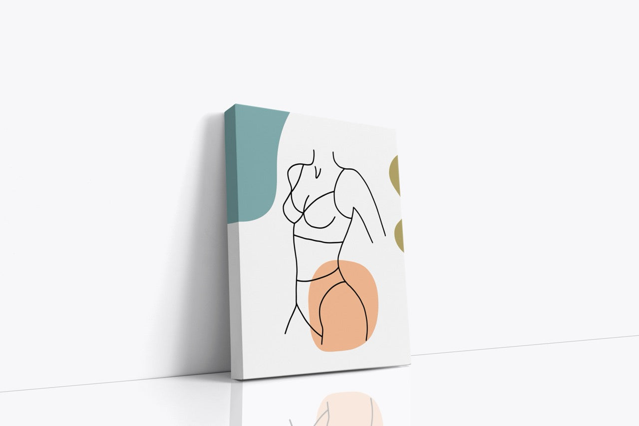 Tablou Canvas Silueta De Femeie