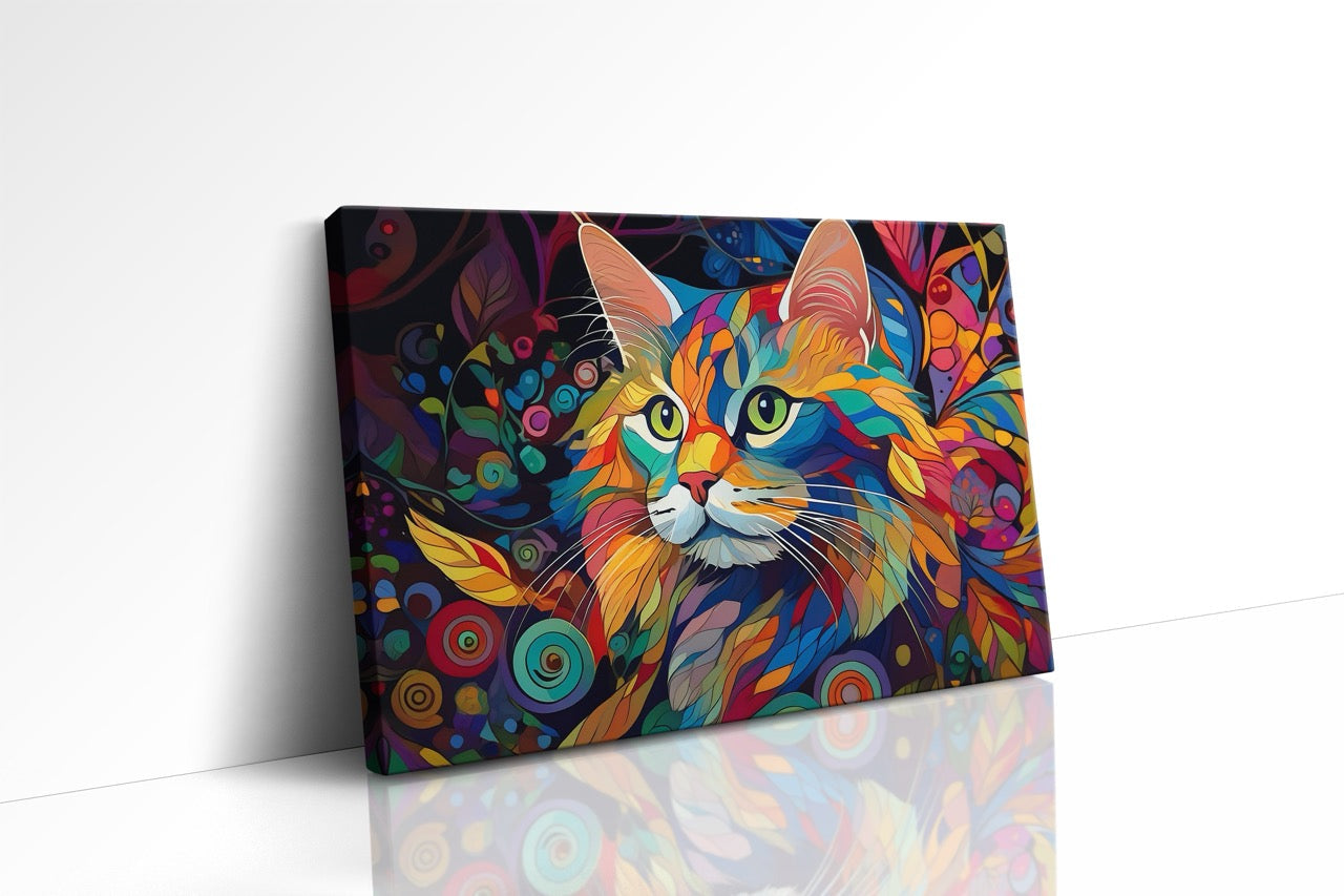 Tablou Canvas Pisica Pictata