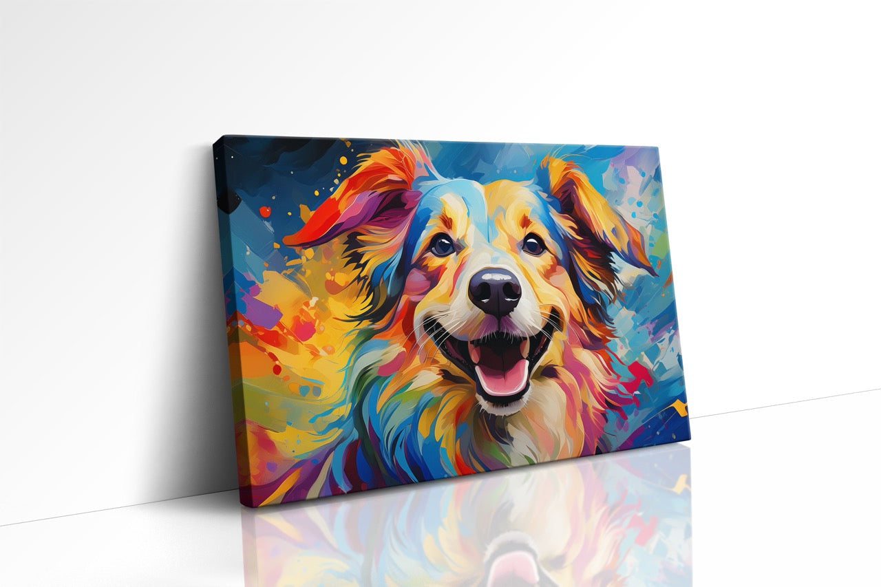 Tablou Canvas Câine Pictat