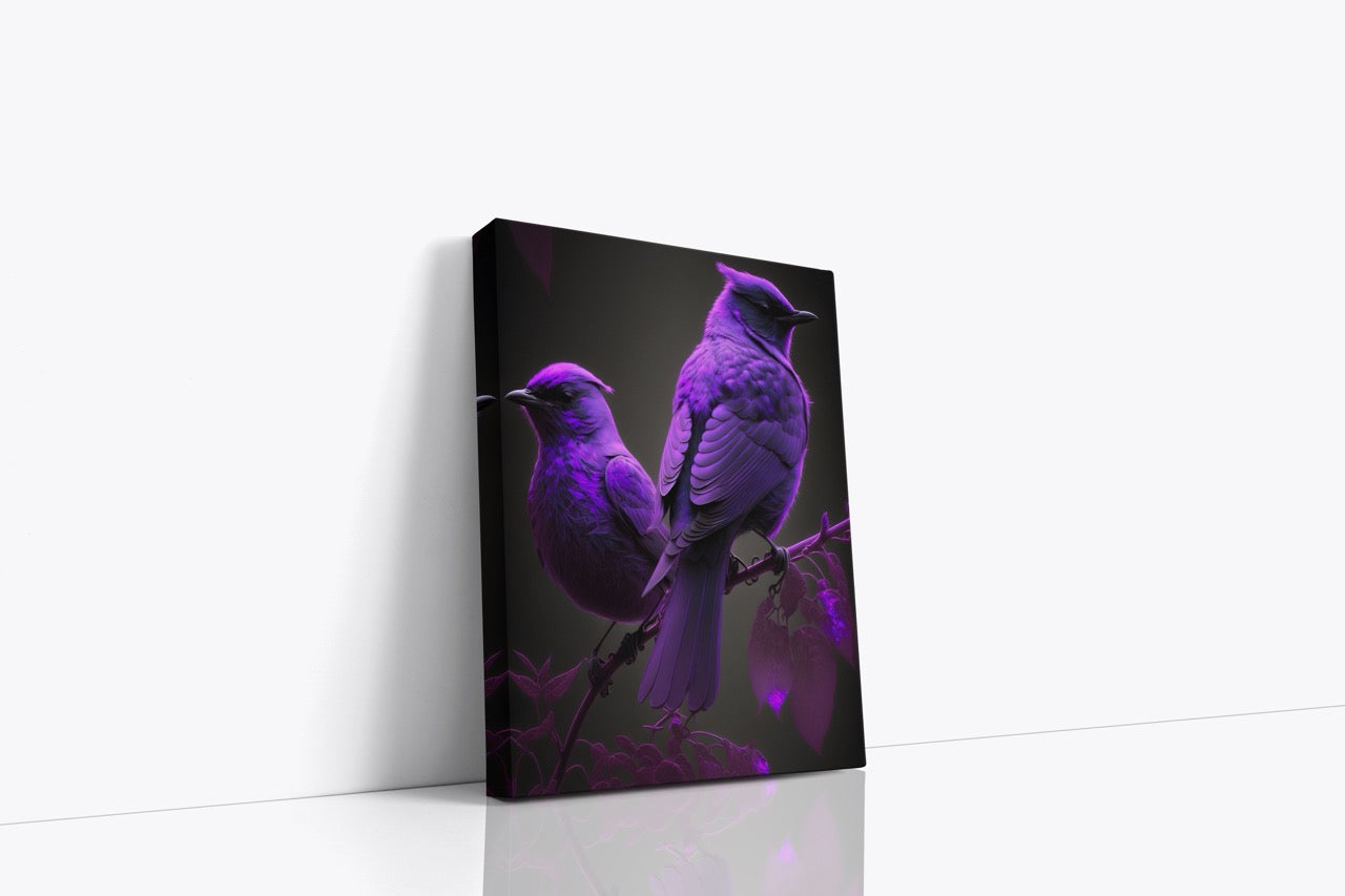 Tablou Canvas Păsări Fosforescente