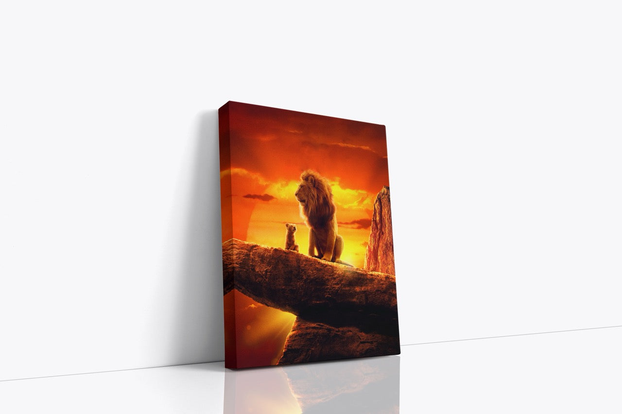 Tablou Canvas Leul Și Puiul