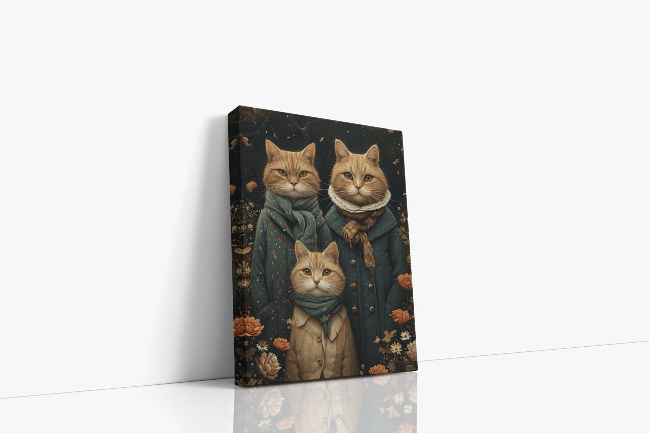 Tablou Cavas Familie De Pisici Britanice