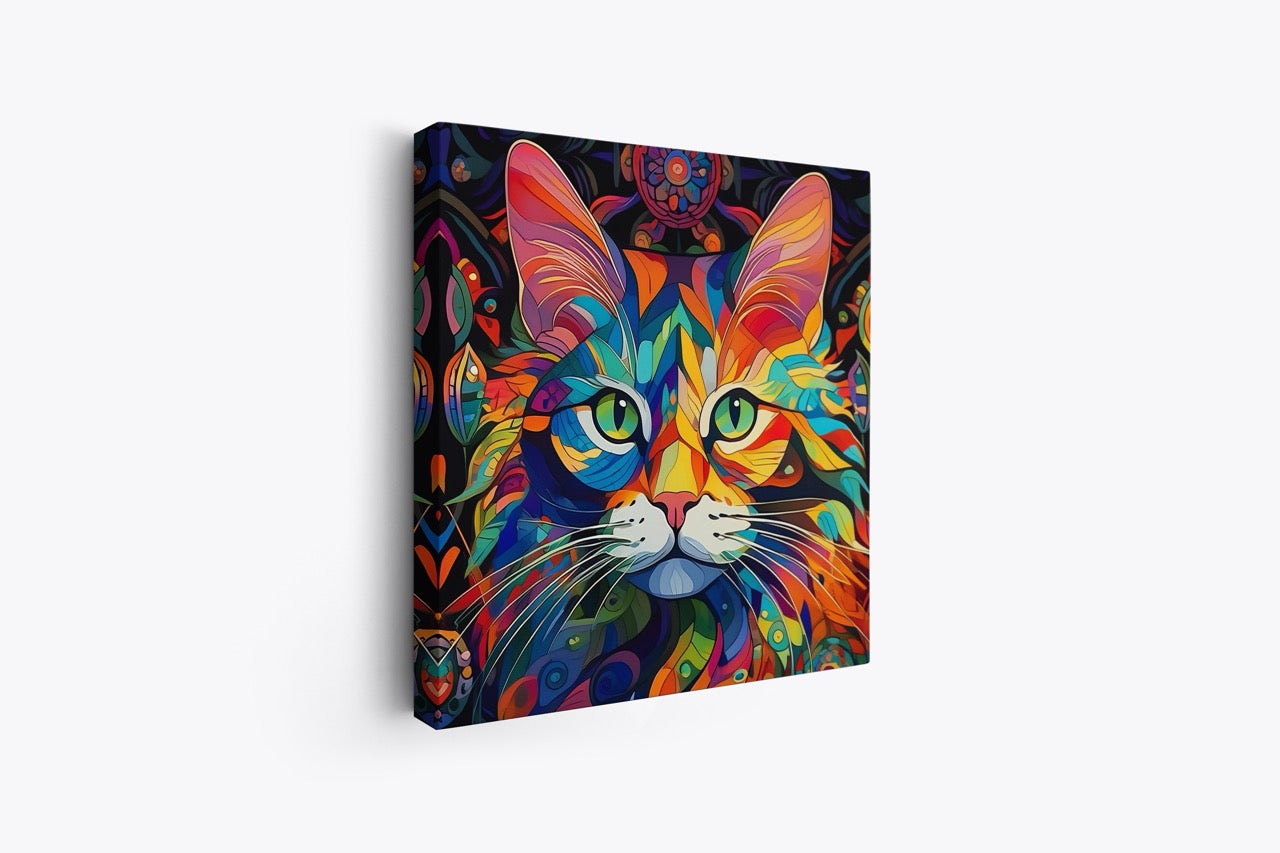 Tablou Canvas Pisica Pictata II