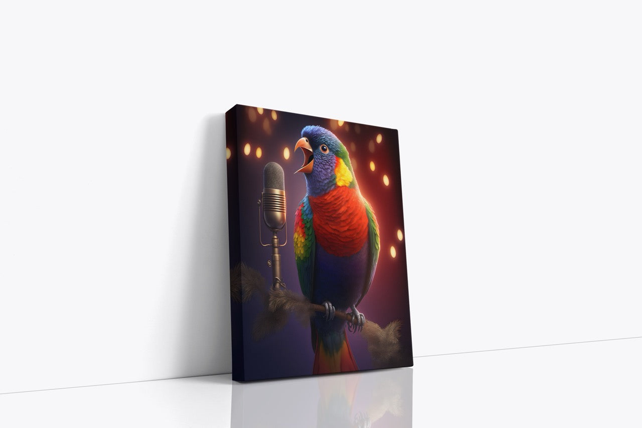 Tablou Canvas Papagalul Cântăreț