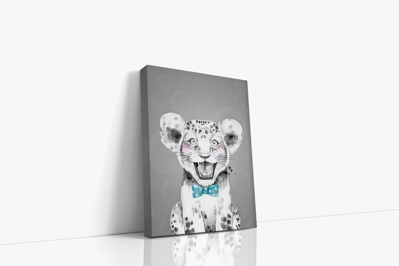 Tablou Canvas Tigrutul cu papion