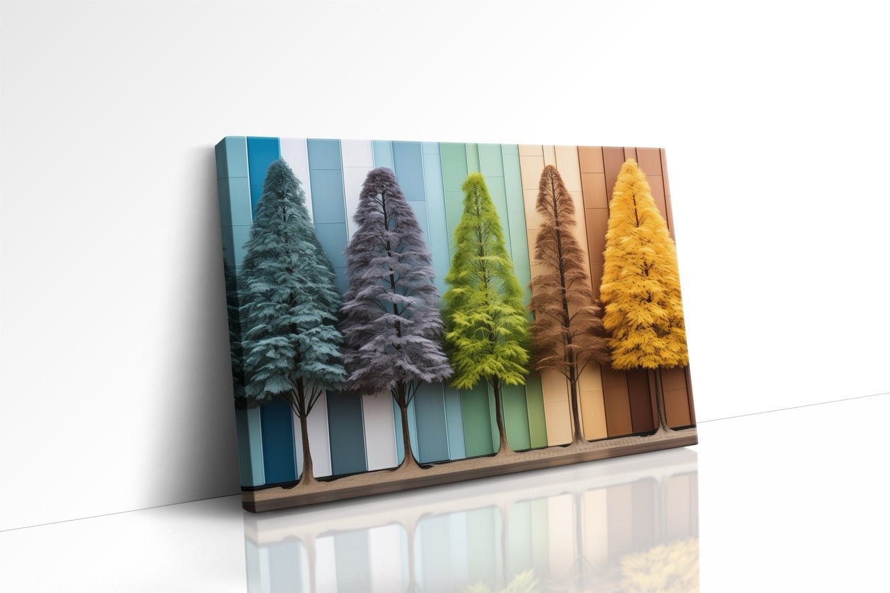 Tablou Canvas Color Tree II