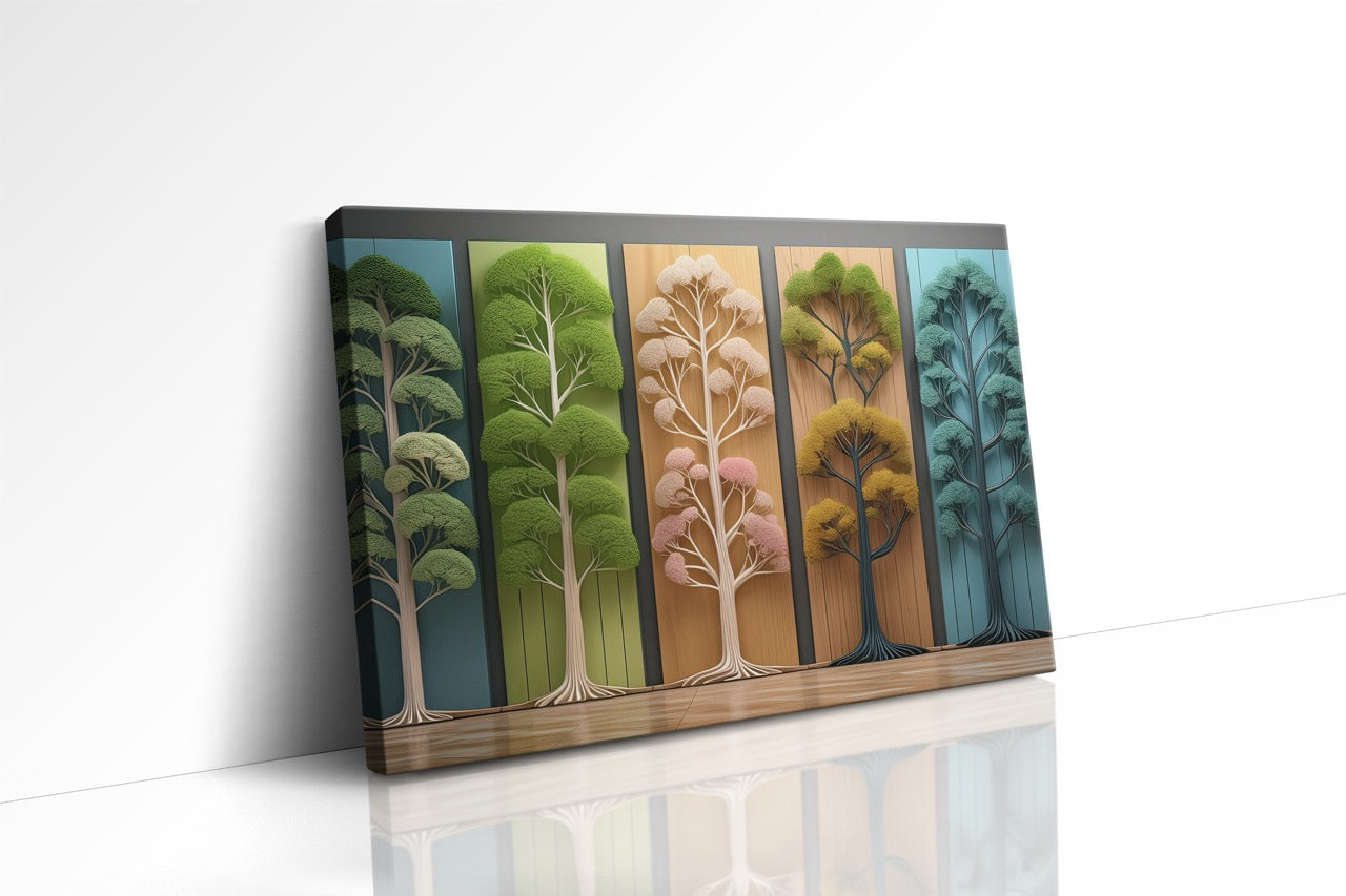 Tablou Canvas Color Tree III