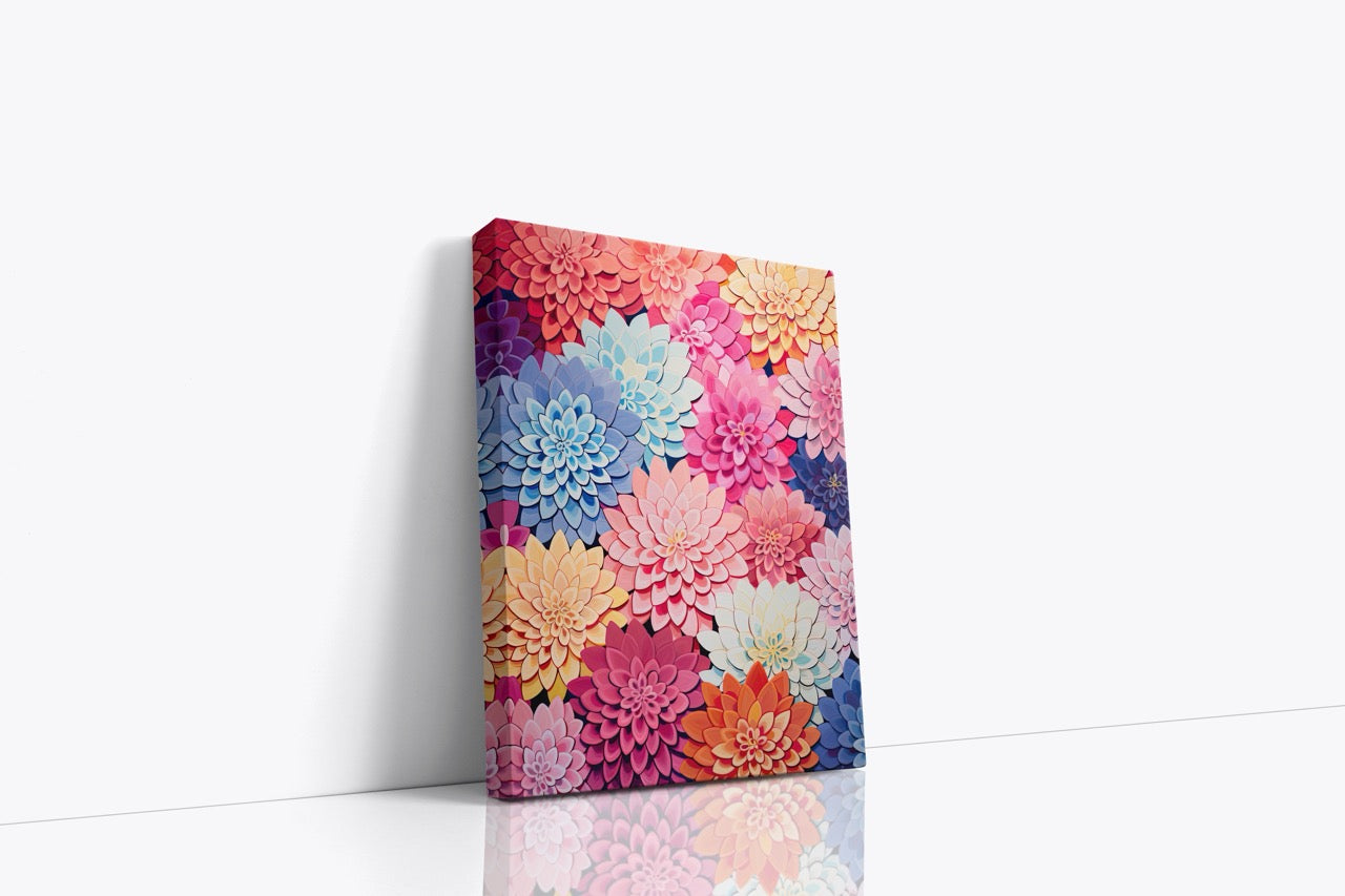 Tablou Canvas Mix Flower Wall
