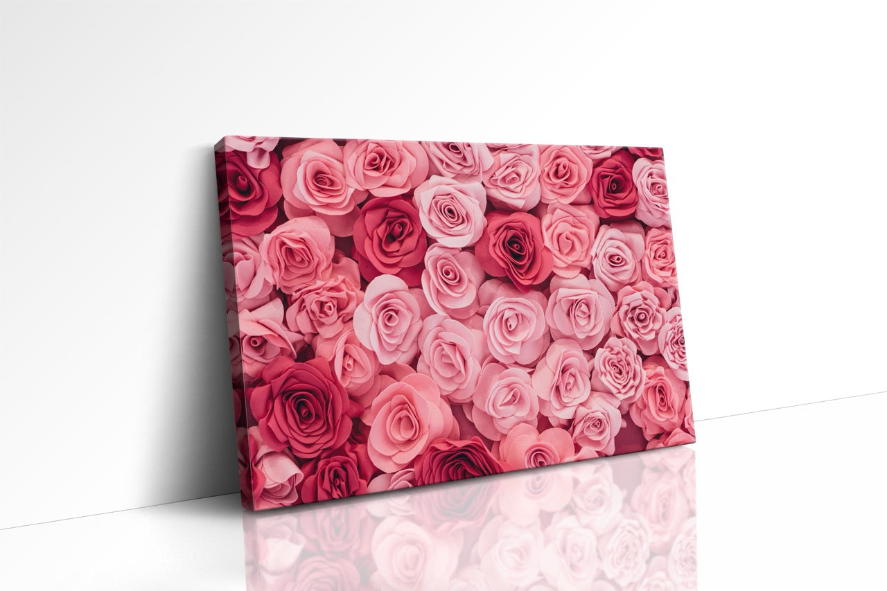 Tablou Canvas Pink Flower Wall