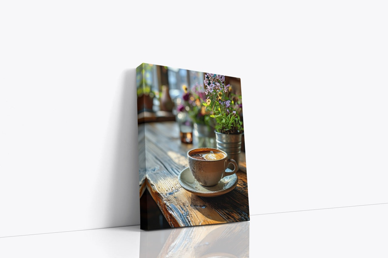 Tablou Canvas Cafeaua Și Floarea