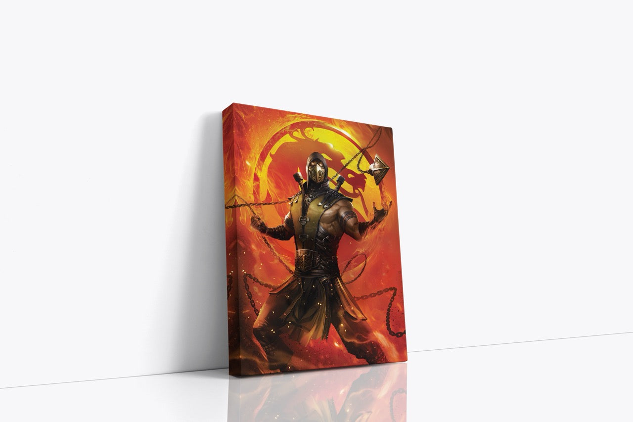 Tablou Canvas Scorpion Mortal Kombat Portret