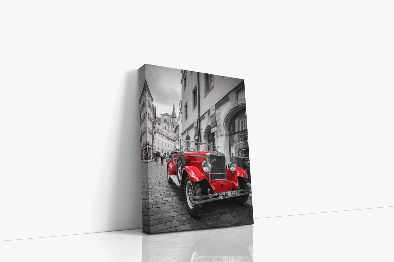 Tablou Canvas Mașina Roșie În Praga