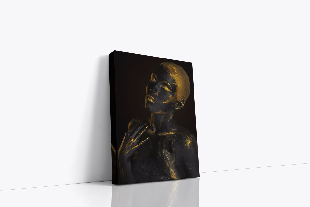 Tablou Canvas Pictura Cu Aur