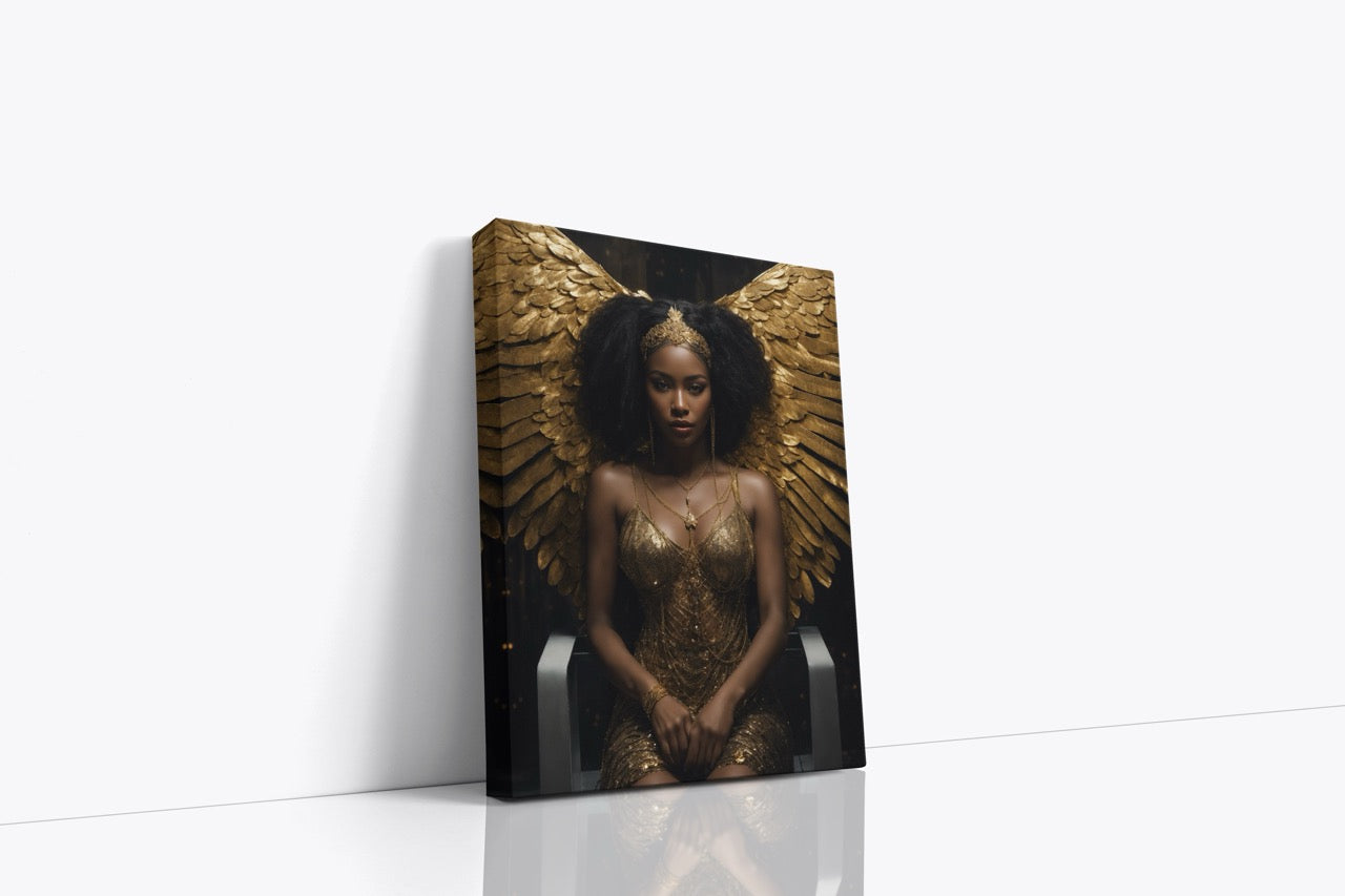 Tablou Canvas Gold Angel