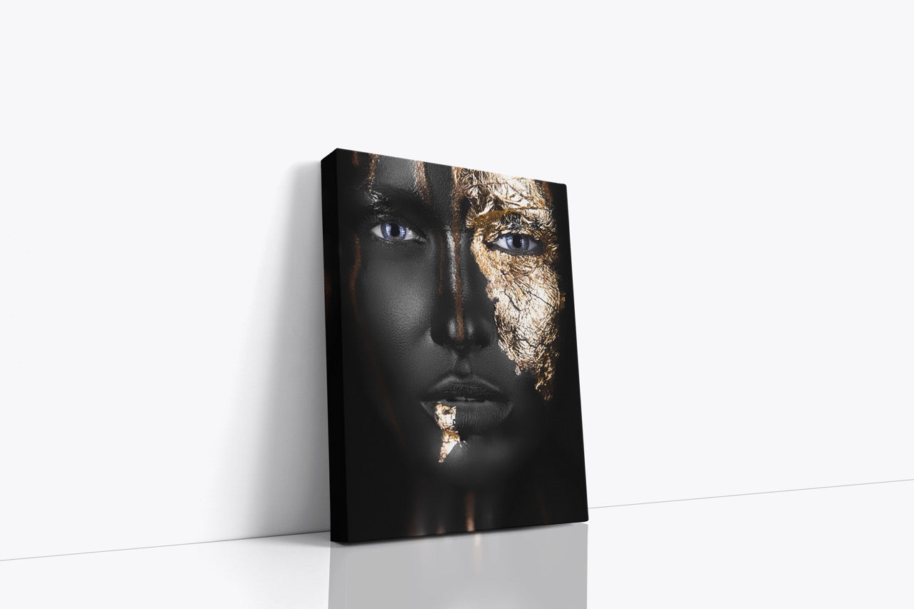 Tablou Canvas Gold Face