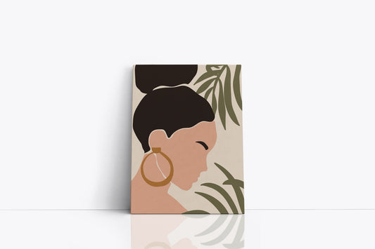Tablou Canvas Profilul Femeii II