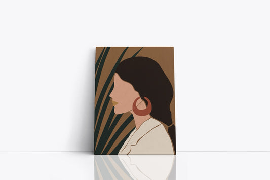Tablou Canvas Profilul Femeii