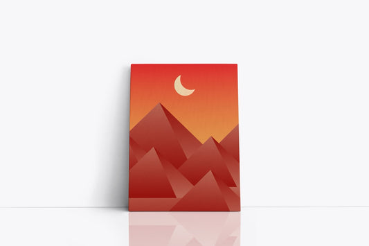 Tablou Canvas Piramide În Stil Minimal