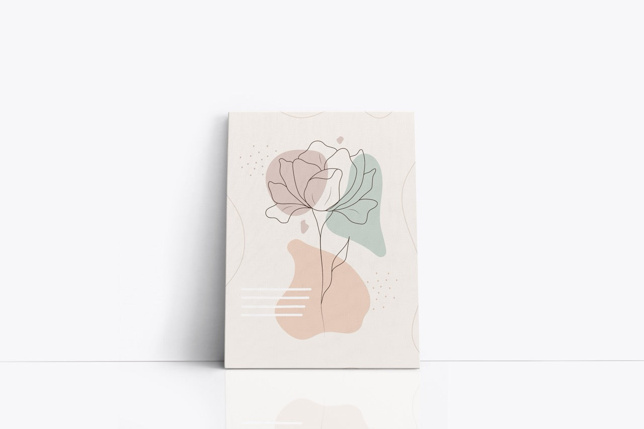 Tablou Canvas Desenul Unei Flori
