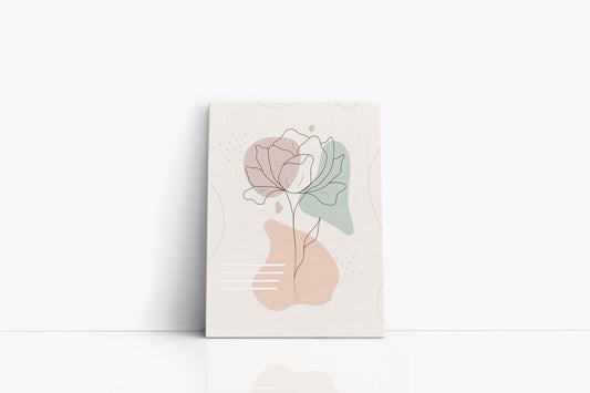 Tablou Canvas Desenul Unei Flori
