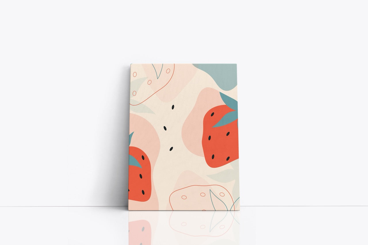 Tablou Canvas Minimalist Căpșuni
