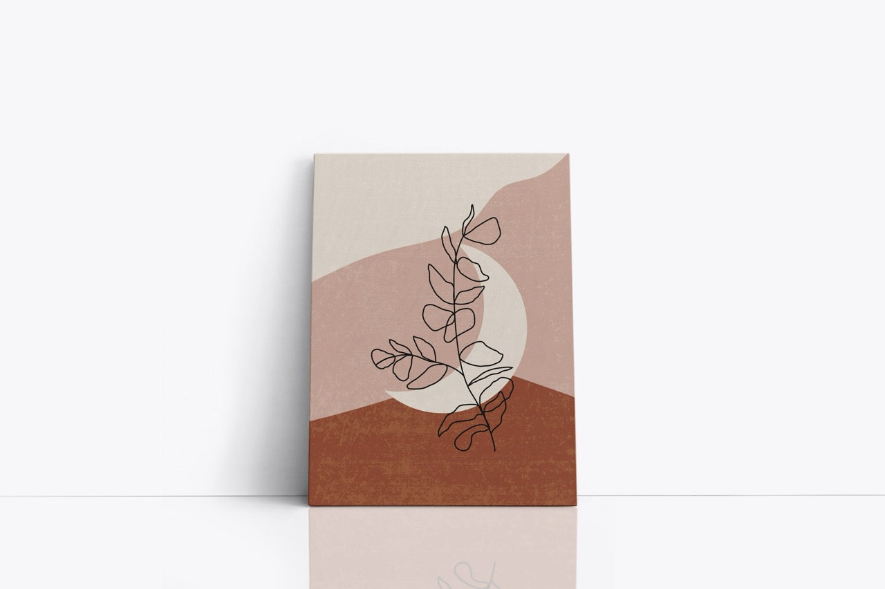 Tablou Canvas Semiluna & Floare