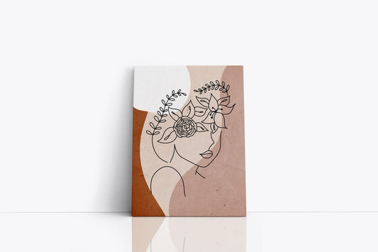 Tablou Canvas Femeia Minimalista