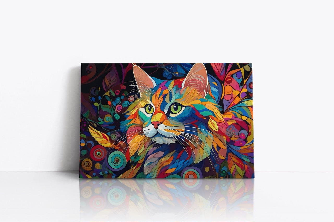 Tablou Canvas Pisica Pictata