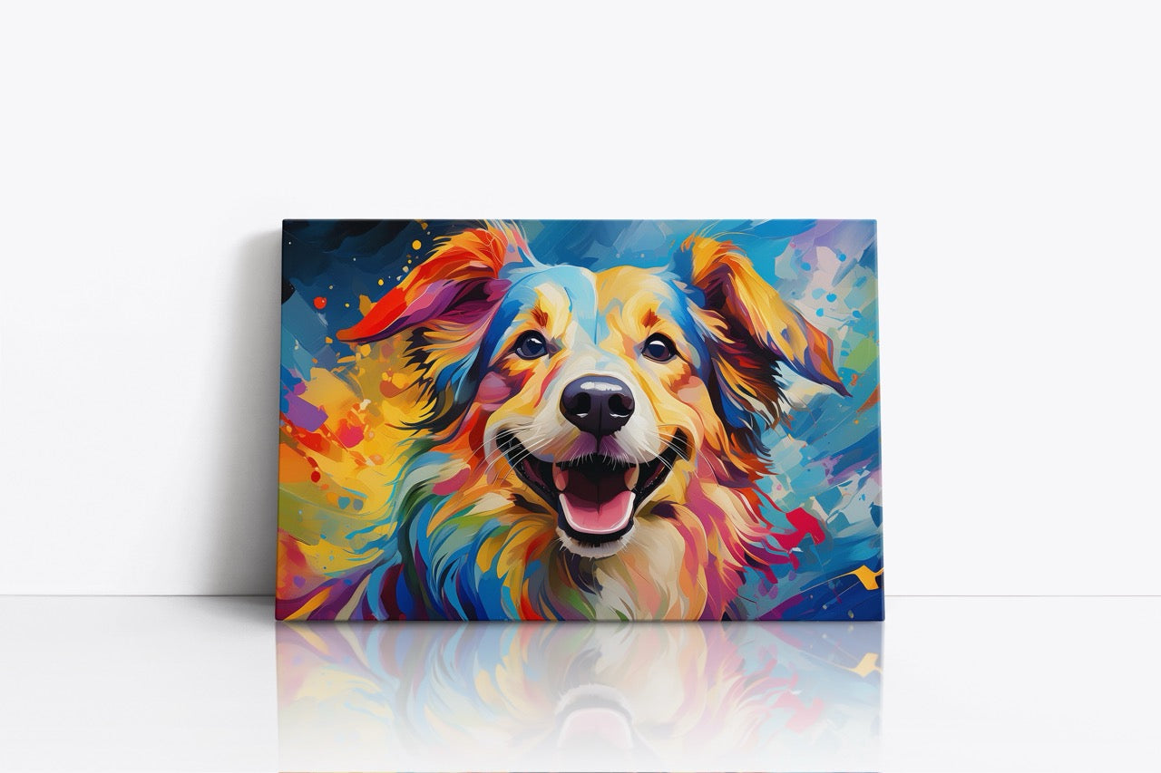 Tablou Canvas Câine Pictat