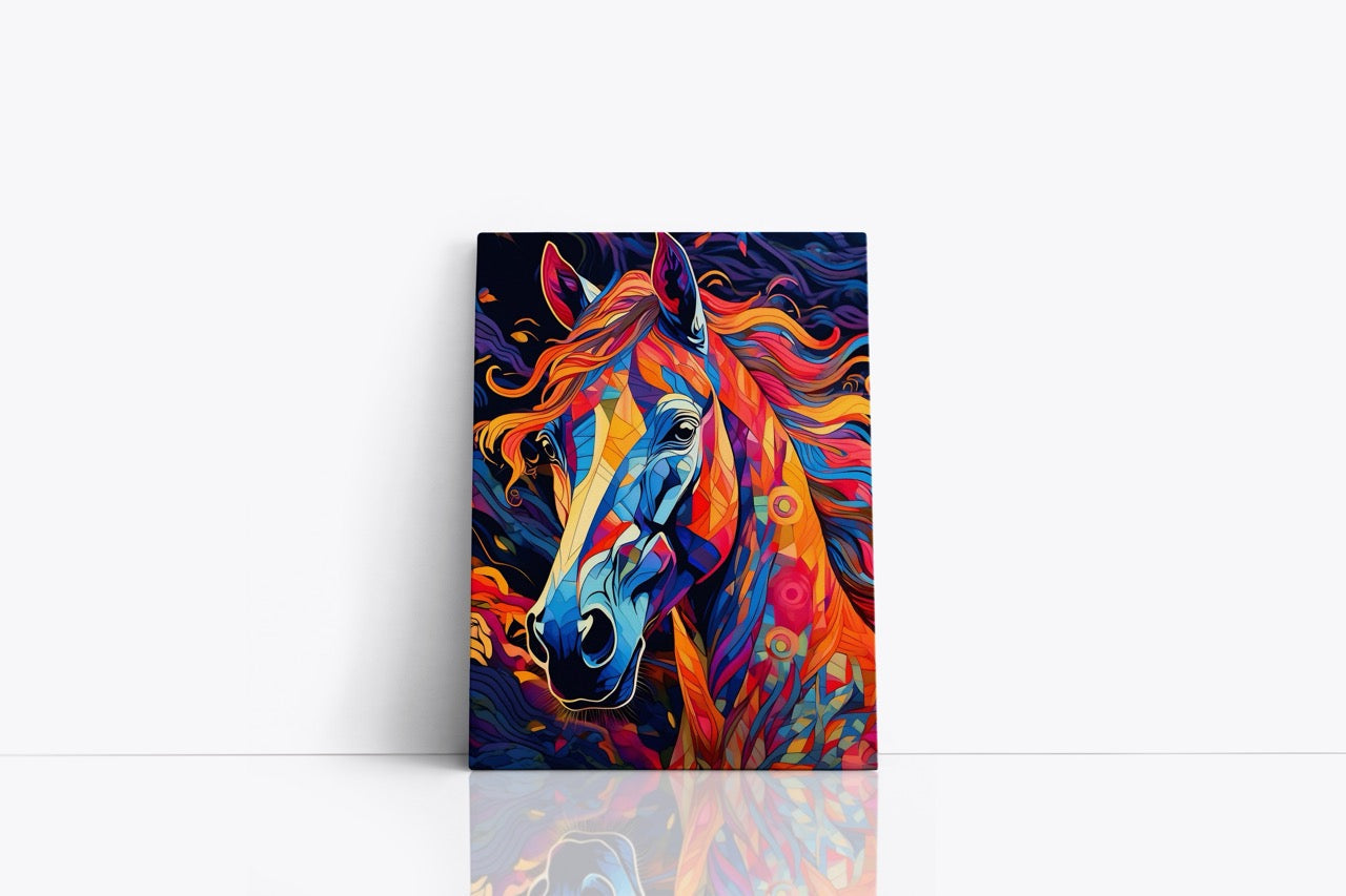 Tablou Canvas Calul Pictat