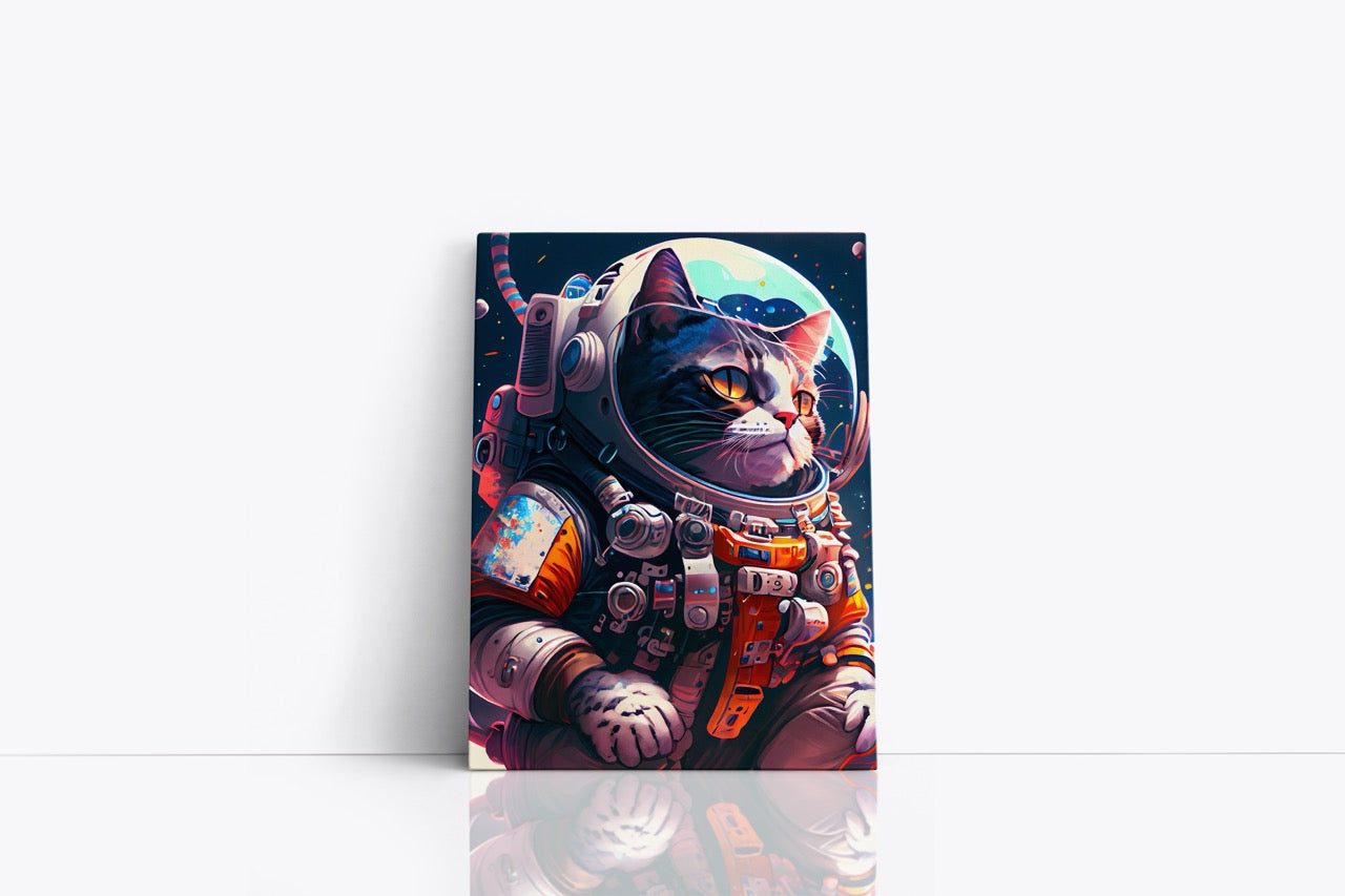 Tablou Canvas Pisica Astronaut