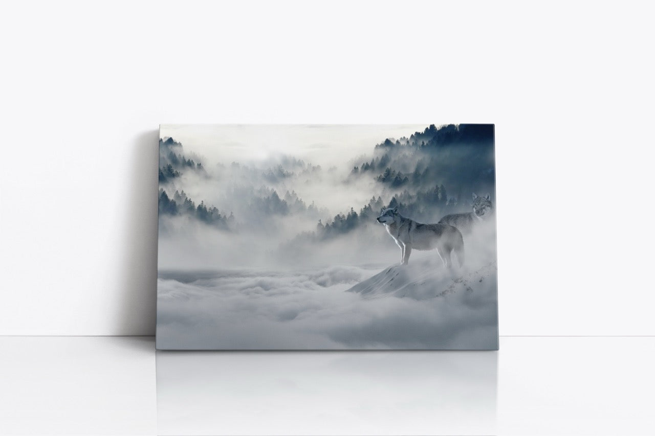 Tablou Canvas Lupii În Furtuna