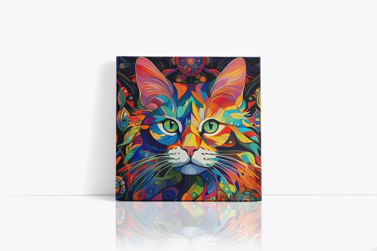 Tablou Canvas Pisica Pictata II