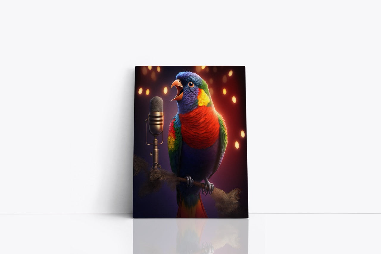 Tablou Canvas Papagalul Cântăreț