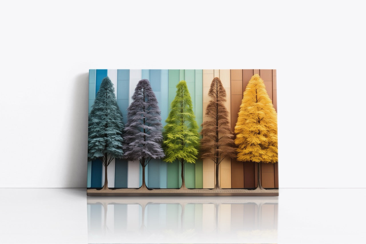 Tablou Canvas Color Tree II