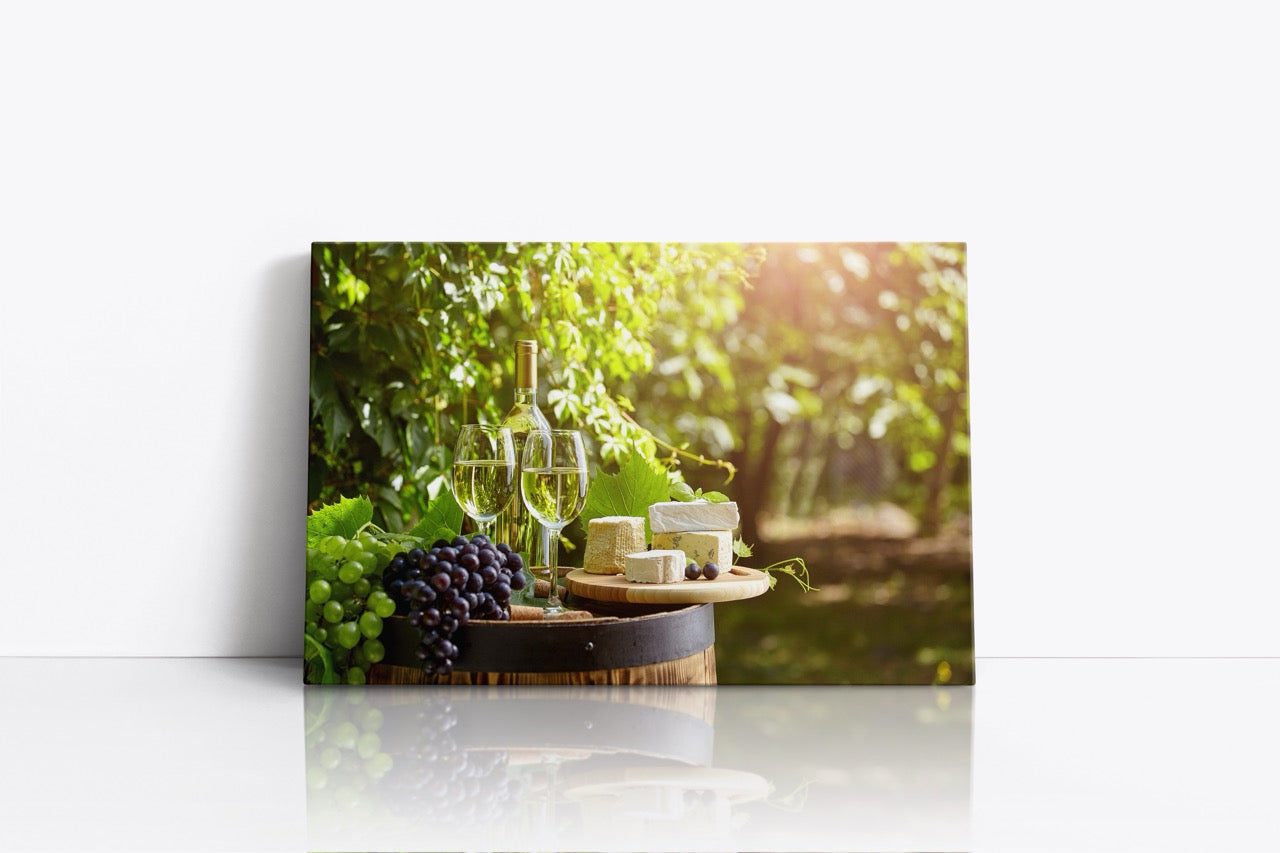 Tablou Canvas Cheese And Wine
