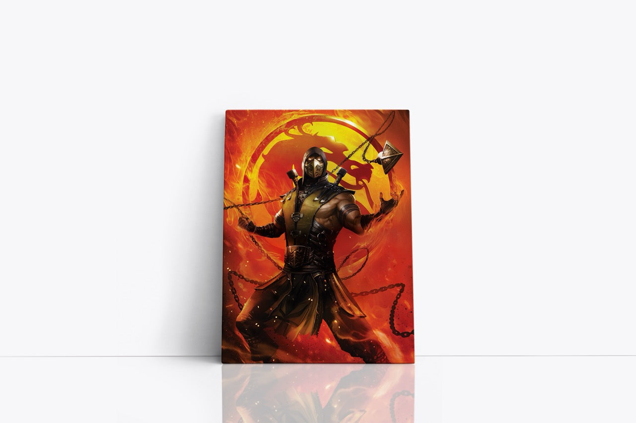 Tablou Canvas Scorpion Mortal Kombat Portret
